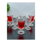 6 Kişilik Cam Ayaklı Kahve Yanı Bardağı Bardak 105ml