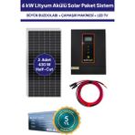 6 Kw Lityum Akülü Solar Güneş Enerjisi Sistemi