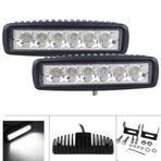 6 Ledli 18w Metal Kasalı Off Road Gündüz Farı Sis Farı Lambası 1 Adet Aynı Gün Kargo