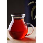 6 Lı Borosilikat Cam Kulplu Çay Bardağı Tombul Bardak