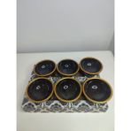 6 Lı Çerezlik Kahvaltılık Lokumluk Sosluk Reçellik Minik Kase Gold Kenarlı