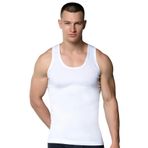 6 lı Gümüş İç Giyim Erkek Askılı Pamuklu Ribana Atlet 3002 (Beyaz, 3XL)