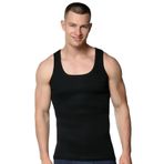 6 lı Gümüş İç Giyim Erkek Askılı Pamuklu Ribana Atlet 3002 (Siyah, 3XL)