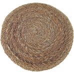 6 Lı Hasır Supla 1. Kalite Amerikan Servis - 35 x 35 cm - Açık Kahverengi