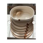 6 Lı Hasır Supla Runner Amerikan Servisive Ekmek Sepeti 30x30 Beyaz supla