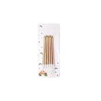 6 Li Ince Uzun Rosegold Mum 13Cm