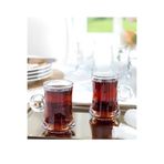 6 lı Lüks Cam Kulplu Çay Fincanı Çay Bardağı 110ml çay0100