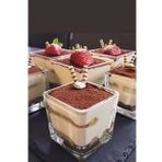 6' Lı Magnolia Cup Kase Cam Magnolya Puding Tatlı Dondurma Kasesi Sunum Seti