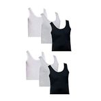 6 Lı Paket%100 Pamuk Erkek Atlet ME002-ME005 Karma XL
