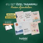 6 Li Set Özel Tasarimli Huzur Ajandalari-1 - 6 Adet - Renkli