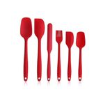 6 Lı Set Yanmaz Yapışmaz Mutfak Pasta Slikon Yumurta Fırçası Kaşık Bıçak Spatula Seti