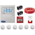 6 Lı Yangın Alarm Seti Kablo Dahil