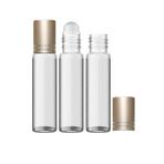 6 ml Boş Parfüm Esans Şişesi Roll on Cam – Gold Kapak Takım 10 Adet