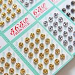 6 mm / 0,24 inç Mini Pirinç Metal Çıtçıt Kapaklar, Bebek Çıtçıtlı Kapatma Düğmeleri, 5 Renkli, Bebek Giyim Düğmeleri, Oyuncak Bebek Kıyafetleri için Mükemmel (24 Çift) (Siyah Metalik)