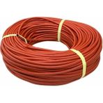 6 mm Izoleli Cam Elyaf Makaron (Yanmaz Makaron) (Parlak) (-60°c +250°C) (1 Mt)