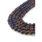 6 Mm Lacivert Sarı Opal Akik Taşı Dizi - Dz4074-sl
