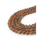 6 Mm Mavi Sarı Opal Akik Taşı Dizi - Dz4074-ty
