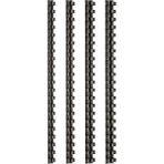 6 mm Siyah Plastik Spiral, 100'LÜ Paket, Dayanıklı ve Esnek Dizgi Malzemesi - Seçenek 1 - Ahşap - Siyah