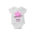 6 Month Ipek 6 Aylık - Bebeğimin Ayları Bebek Body 4168-LMN, 2-4 Yaş