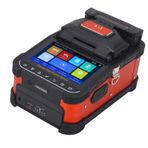 6 Motor Ultrasonik Fiber Füzyon Splicer 8S Ekleme 18S Isıtma 10 Diller 7800mAh Pil Otomatik Fiber Ekleme Isıtma Makinesi FTTX Fiber Optik Kablolar İçin Kolay Kaynak (AB fiş AC100-240V)