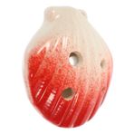6 Ocarina Müzik Enstrümanı Okarinalar Acemi Üflemeli Çalgı Deniz Kabuğu Kolye Müzikal Oyuncaklar Enstrüman Yeni Başlayanlar Üflemeli Çalgı Pratiği Yapıyor Seramik Kırmızı Toyvian