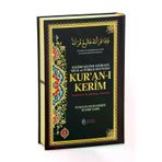 6 Özellikli Satır Arası Kelime Kelime Türkçe Okunuşlu Mealli Kuranı Kerim Rahle Boy - Siyah