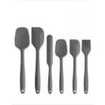 6 Parça %100 Silikon Mutfak Servis Seti,spatula Seti