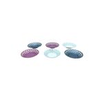 6 PARÇA RENKLİ PLASTİK ÇAY TABAK (5440)