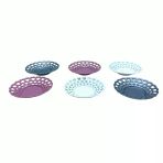 6 Parça Renkli Plastik Çay Tabak (Timya/Go1395) 199748