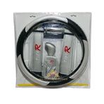 6 PARÇA TYPE-R DİREKSİYON KILIFI VİTES TOPUZU EMNİYET KEMER KONFORU EL FRENİ KABI ARAÇ DİZAYN SETİ