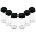 6 PCS CAM - 225ML BAHARATLIK - TUZLUK PLASTİK KAPAK (4172)