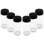 6 PCS CAM - 225ML BAHARATLIK - TUZLUK PLASTİK KAPAK (4887)