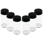 6 Pcs Cam - 225Ml Baharatlık - Tuzluk Plastik Kapak (Timya/Go1395) 199387