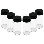 6 Pcs Cam - 225ML Baharatlık - Tuzluk Plastik Kapak