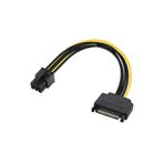 6 Pin - Sata 15 Pin Sata Güç Kablosu (Sata - 6 Pin Pcıe) Grafik Ekran Kartı Power Kablosu