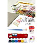 6 Renk Guaj Boya Südor 35X50 cm Telli Spralli Resim Defteri Palet Resim Fırçası 15 Yaprak Guajboya Resim Defteri - Çok Renkli - 25 ML - 25X35 CM