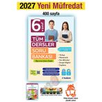 6. Sınıf 2027 Tüm Dersler Soru Bankası (Türkçe Matematik Fen Sosyal İngilizce) ONIKI6TD2026