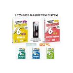 6. Sınıf Bumerang Tüm Dersler 32 Haftalık Deneme Seti 5 Kitap + 3'Lü Kırtasiye Seti+Sezgistore Ayraç