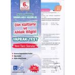 6. Sınıf Din Kültürü ve Ahlak Bilgisi Yaprak Test Komisyon Bulut Eğitim Ve Kültür Yayınları