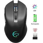 6 Tuşlu Şarjlı Sessiz 2400Dpi Kablosuz Mouse