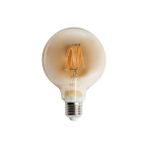 6 Watt Rustik LED G95 Glop Ampul 2700K Amber Rengi CT-4286