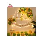 6 Yaş Led Işıklı Gold Küfyeşili Balon Kemer Kiti Doğum Günü Parti Seti Süsü