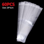 60 Adet 29X5CM Tek Kullanımlık Buzlu Şeker Torbaları Buz Yapma Dondurucu Makinesi Kendinden Contalı Buz Torbaları Huni ile Yaz Için Dıy Içme Mutfak Buz Küpü Kalıpları (Yurt Dışından) - Renkli