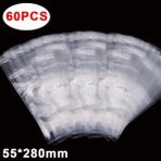 60 ADET-(5.5X28 Cm) Çanta Şeffaf Buz 60/1 Adet Alet Küp Yoğurt Mutfak Tek Kullanımlık Buzlu Şeker Mühürlü Çanta Buz Kalıbı Kendinden Smoothies Suyu (Yurt Dışından) - Ice Cream Sticks - Renkli
