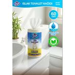 60 Adetli Zipy Islak Tuvalet Kağıdı Flushable Suda Dağılan Formül