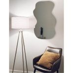 60 cm Asimetrik Duvar Dekorasyon Aynası - Konsol Üstü Salon Dekorasyon Aynası-459