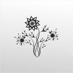 60 cm Ayçiçeği Folyo Sticker