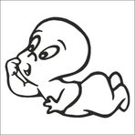 60 cm Casper Folyo Sticker