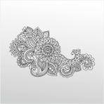 60 cm Çiçek Deseni Folyo Sticker