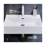 60 cm Dikdörtgen Duvara Monte Banyo Lavabosu